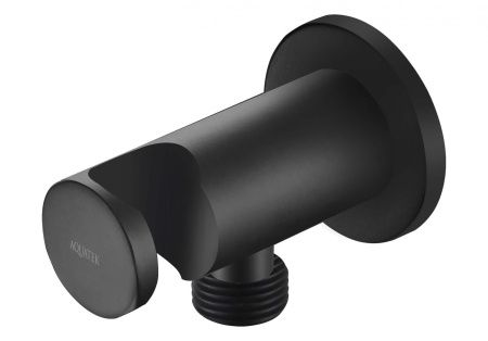 Шланговое подсоединение с держателем душа AQUATEK, матовый черный AQ2455MB Шланговое подсоединение с держателем душа AQUATEK, матовый черный AQ2455MB