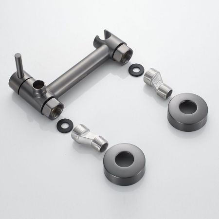 Гигиенический душ со смесителем Raffine F207T, оружейная сталь