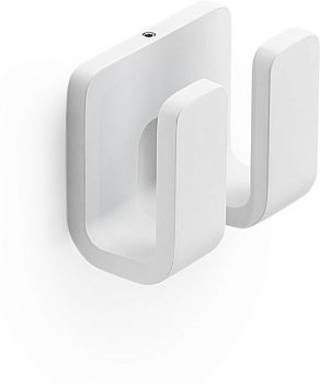 Gedy Outline, крючок двойной, цвет белый матовый