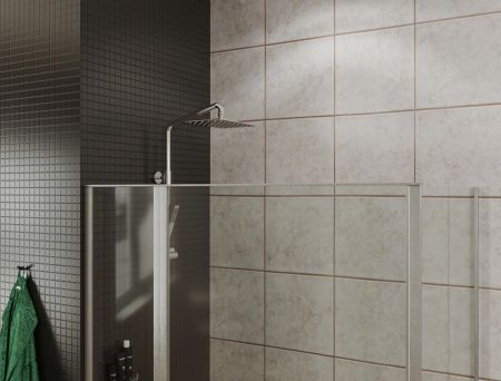 Душевой уголок Allen Brau Priority 90x80 3.31001.00 + 3.31013.00 хром, артикул 3.31001.00 + 3.31013.00