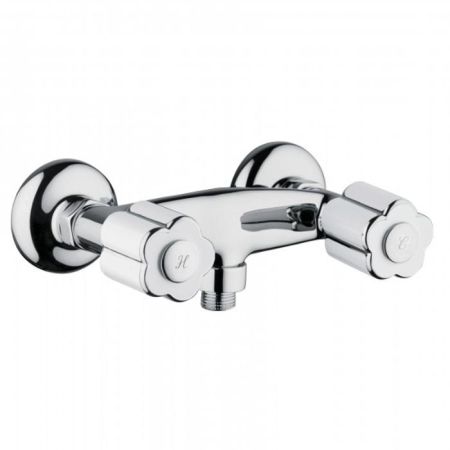 Bongio Fleur Blanc Смеситель для душа, цвет хром/белый фарфор, артикул 11523CR00