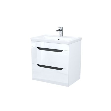 Тумба с умывальником, подвесная, 60 см, белый, Ray, IDDIS, RAY60W0i95K, артикул RAY60W0i95K