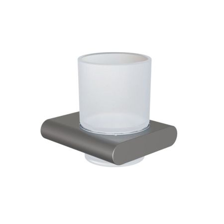 Стакан для ванной комнаты Knotlor SC101GM, оружейная сталь, артикул SC101GM
