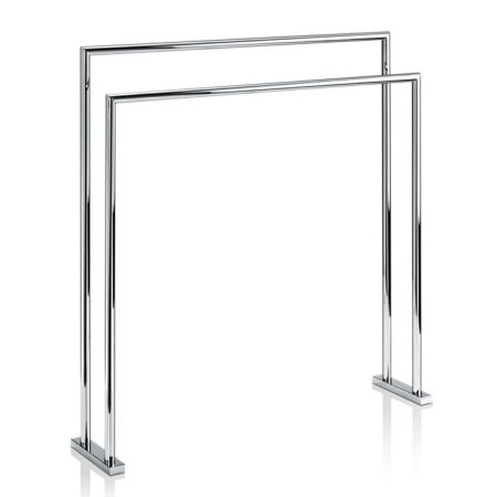 Decor Walther HT 5 Полотенцедержатель двойной 70x16x75см, напольный, цвет: хром, артикул 0503500
