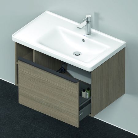 Duravit D-Neo Тумбочка подвесная 784х452х440 мм, 1 ящик,полки слева, цвет: Дуб терра, артикул DE425703535