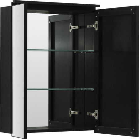 Зеркальный шкаф De Aqua Алюминиум 60 черный, артикул 261757