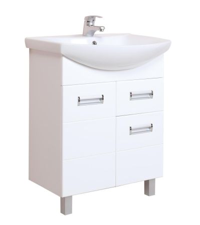 Тумба Onika Балтика 60 напольная, белая, с ящиком (ум. Балтика 60), артикул 106041