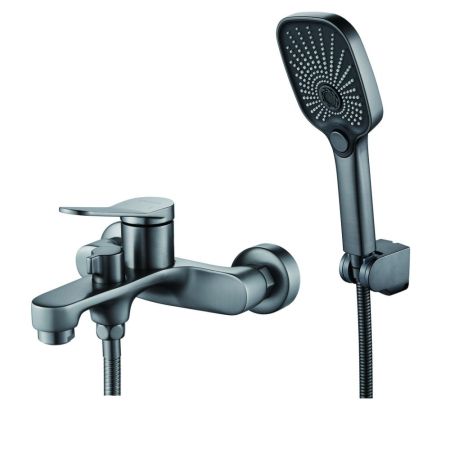 Смеситель для ванны Shevanik S6202T, оружейная сталь, артикул S6202T