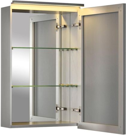 Зеркальный шкаф De Aqua Алюминиум 50 серебро, артикул 00261749