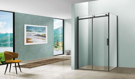 Душевой уголок Vincea Como 120х90 VSR-1C9012CLB профиль Черный стекло прозрачное, артикул VSR-1C9012CLB