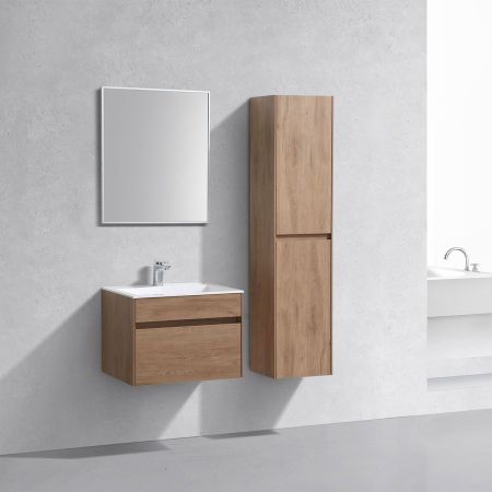 База под раковину Chiara 600 подвесная, 1 выкатной ящик soft-close, N.Oak, артикул VMC-2C600NO