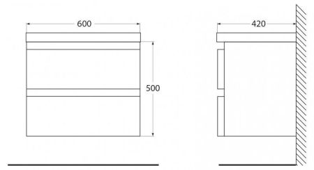 Мебель для ванной комнаты  BELBAGNO ENERGIA-N-600