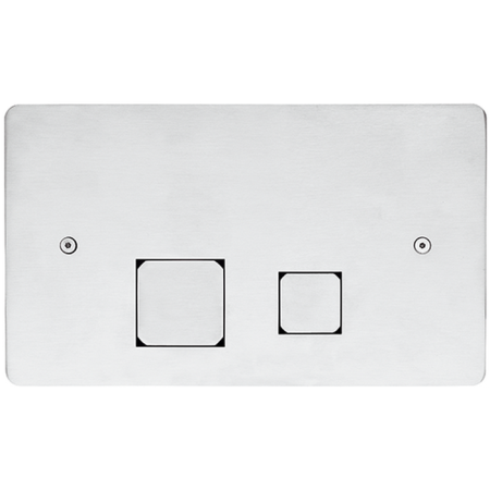 HUBER Lynox Клавиша двойного смыва, нержавеющая сталь