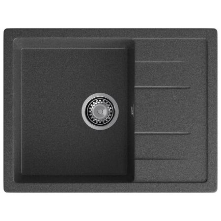 Кухонная мойка GranFest QUADRO 650L, графит, артикул Q-650L графит