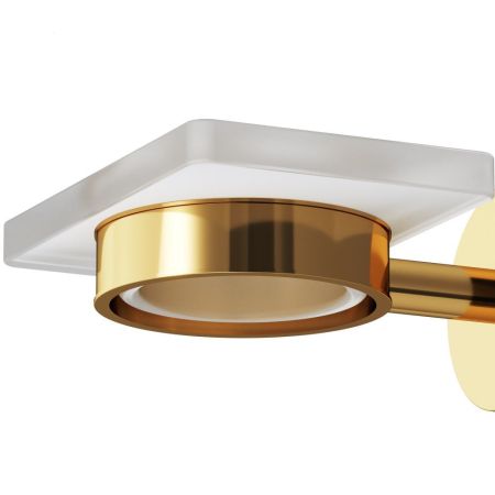 A85A34299 X-Joy, Стеклянная мыльница с настенным держателем, золото, артикул A85A34299