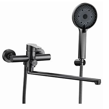 Смеситель для ванны Fmark FS8225Q, графит