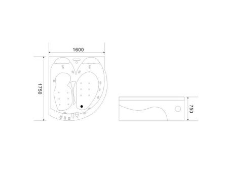 Акриловая ванна Black&White GB 5005