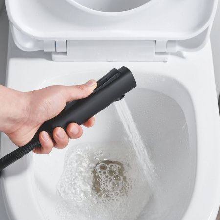 Гигиенический душ со смесителем Shevanik S6105H-1, черный