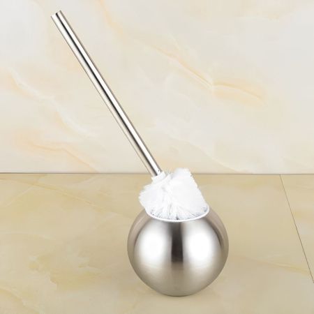 Ершик для унитаза напольный Maretti Alessia AS58N33, сатин, артикул AS58N33