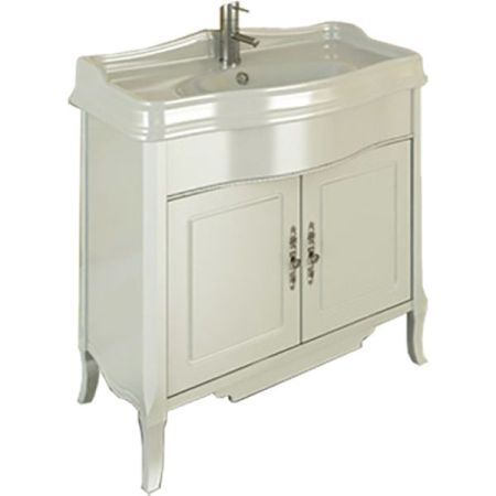 Тумба с раковиной Comforty Версаль 90 3130383 Слоновая кость