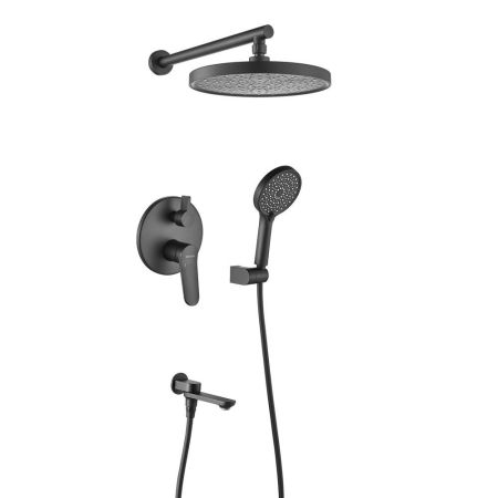 Душевая система встраиваемая Shevanik S4335H, черный