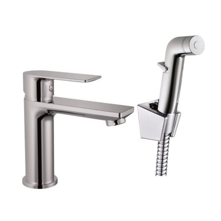 Смеситель для раковины с гигиеническим душем Haiba HB12505, хром, артикул HB12505