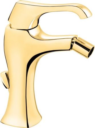 Emmevi Ares, однорычажный смеситель для биде с донным клапаном, цвет золото, артикул 76004/OR