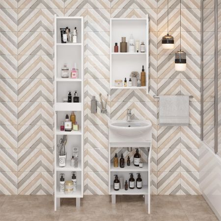 Тумба Onika Милтон 45 напольная, белая (ум.Уют 45), артикул 104510