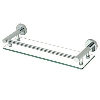 Полка стеклянная Savol S-408791, хром