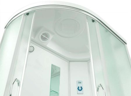 Душевая кабина Erlit Comfort ER4512TPL 120x80 Задняя стенка белая дверцы матовые