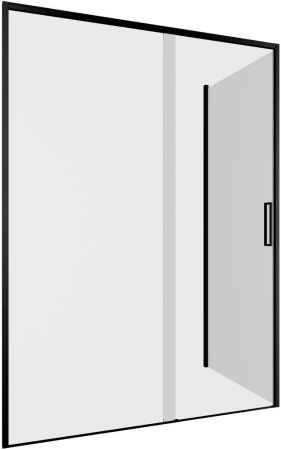 Душевой уголок Aquanet Pleasure Evo 140x80 AE65-140x80-BT профиль черный, прозрачное стекло, артикул AE65-140x80-BT