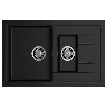Кухонная мойка GranFest QUADRO 775KL, черный