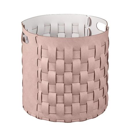 ADJ Круглая корзина Bottega, D40xH40 см., цвет: пепельная роза/устричный, артикул 1050.07/02