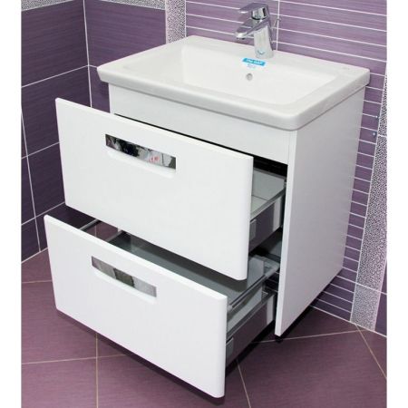 Тумба под раковину ROCA GAP ORIGINAL 57,7 ZRU9302879 (подвесная, белый глянец), шт, артикул ZRU9302879