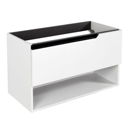 Комплект мебели Visobath Eleven, 1000 мм левый, цвет белый матовый лак (B-Ada), артикул 85606/B-Ada/EL