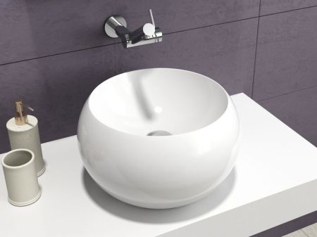 Раковина-чаша Montebianco Palla 38 12033 Белая, артикул 12033