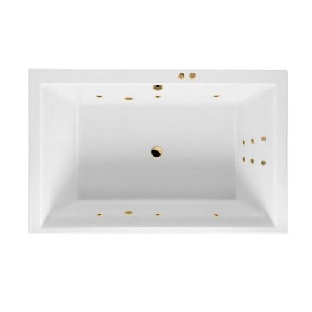 Ванна EXCELLENT Crown Lux 190x120 "LINE" (золото), артикул WAEX.CRO19.LINE.GL