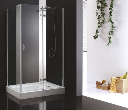 Душевой уголок CEZARES BERGAMO-AH-1, артикул BERGAMO-W-AH-1-100/80-P-Cr-R