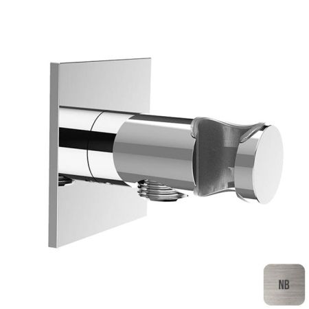 Шланговое подсоединение, Almar, Showers Accessories, держатель-в комплекте, стандарт подвода воды-1/2", цвет-Brushed Nickel, артикул E095039.NB