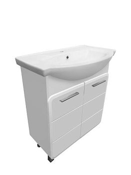 Тумба Runo Эрика 75 под умывальник УТ000001314 (Элеганс 75) (00-00004914)