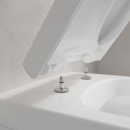 Villeroy&Boch Architectura Комплект Унитаз-подвесной 370*530*330мм+ сиденье с функцией QuickRelease, Softclose,  цвет альпийский белый, артикул 4694HR01