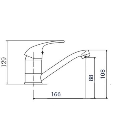 Смеситель для кухни FASHUN A4503, хром, артикул A4503