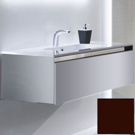 Тумба с раковиной SanVit Кубэ-1 80 kkube1080 в цвете Ral подвесная Шоколад, артикул kkube1080