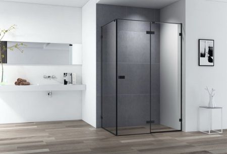 Душевой уголок CEZARES BELLAGIO-A-1, AH-1, артикул BELLAGIO-AH-1-120/100-C-NERO