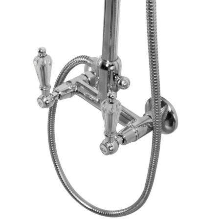 Душевая стойка со смесителем, верхним и ручным душем CEZARES DIAMOND-CD-Sw, артикул DIAMOND-CD-03/24-Sw