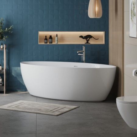 Ванна акриловая отдельностоящая BelBagno BB707, артикул BB707-1860-880