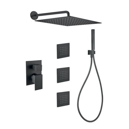 Душевая система встраиваемая Webert Pegaso PE890104560, черный, артикул PE890104560