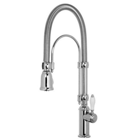 FIMA|Carlo Frattini Kitchen Смеситель для кухни, ручной душ 2 режима, вращающийся излив, цвет хром