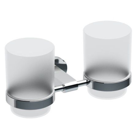 Стаканчик подвесной RAVAK CHROME X07P189 (металл/стекло, хром, на стену, круглый, матовый), шт, артикул X07P189