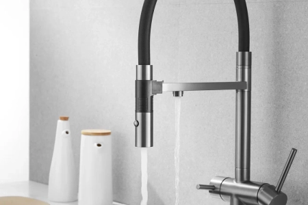 Смеситель для кухни Rose R958T, пепельный, артикул R958T